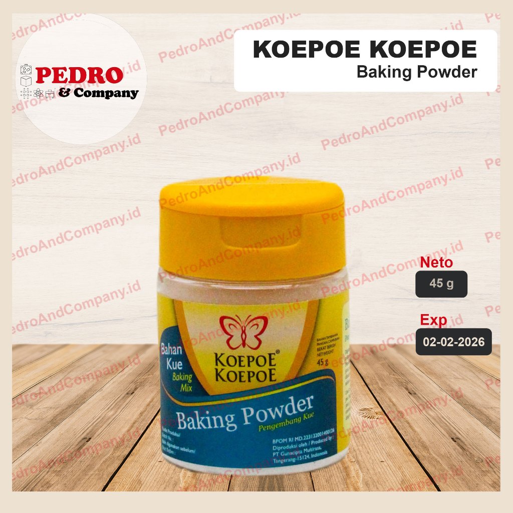 

Koepoe koepoe baking powder pengemvang kue 45 gr - kupu kupu baking