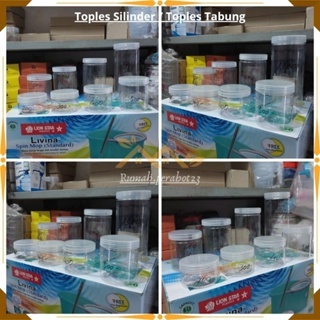 SALE TOPLES PLASTIK MIKA SILINDER TOPLES TABUNG TOPLES KUE KERING 200-300-400-500-600-800-1000-1300 