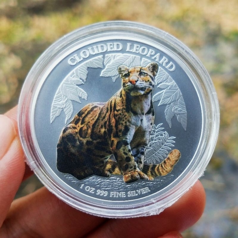 Perak Leopard warna 2023 - 1 oz silver coin Cambodia limited edition