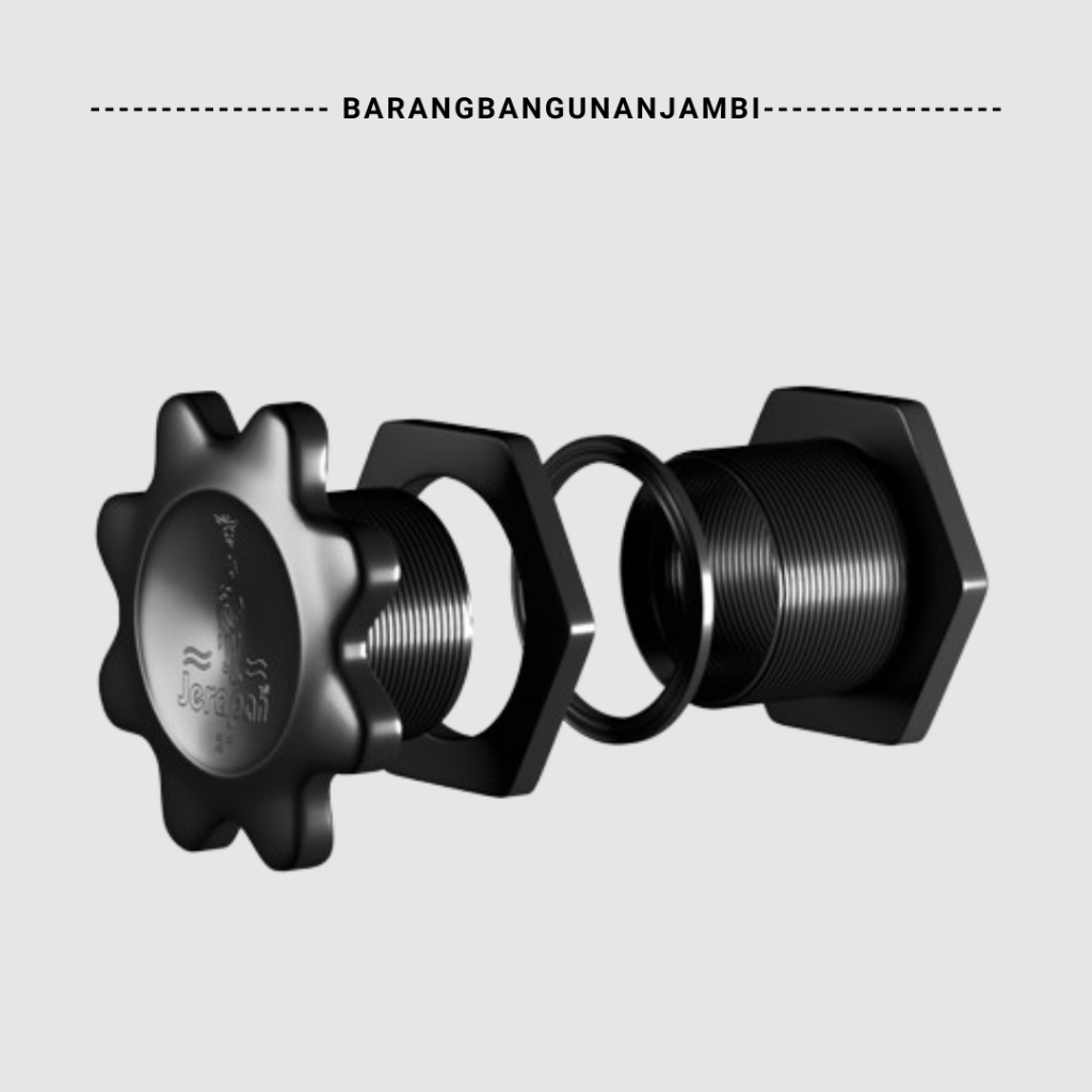 Drat Toren 2 inch merk Jerapah / Mur Drat Tekmon PVC / Drat Tedmond / Bulkhead / V Ring / Fault Ring