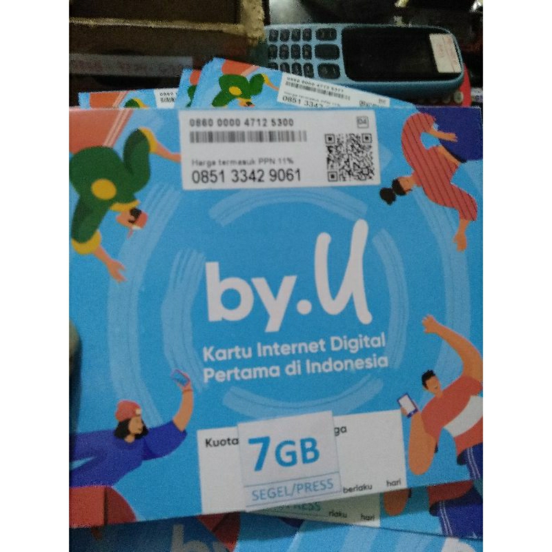 Kartu Kuota TELKOMSEL/by.U isi kuota 7GB
