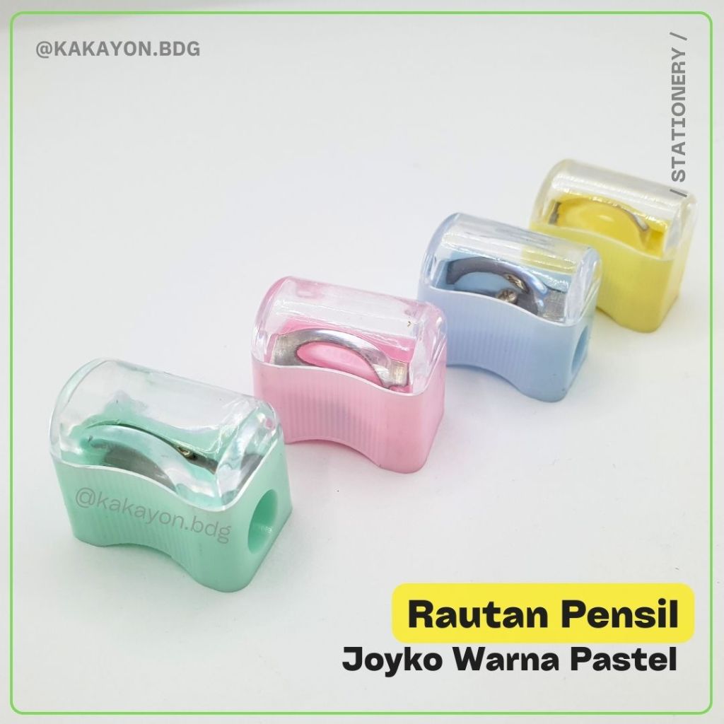 

Rautan / Serutan / Pensil Sharpener Joyko Warna Pastel SP-362PTL