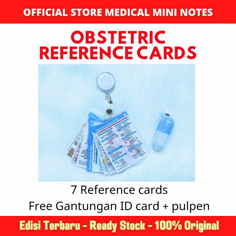 Original Termurah | Obstetri Flash Card / Kartu Obstetri / Nametag Obstetri