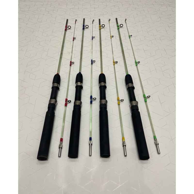 Joran Laut Fiber Solid Transparan Soju Ikan Paus Drat Max Drag 15KG Pancing