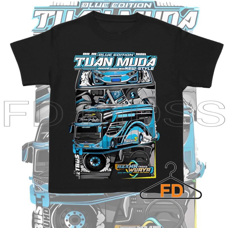 [ BISA COD ] KAOS BUS TUAN MUDA STYLE AZKHA WIJAYA TRANS KAOS BUSMANIA ANAK DAN NOVA SIXXX ID