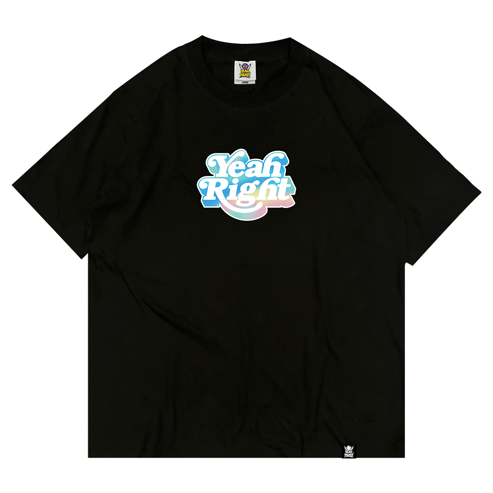 YEAH RIGHT Candymension T shirt Black - Kaos Hitam Cotton Combed 24s Unisex