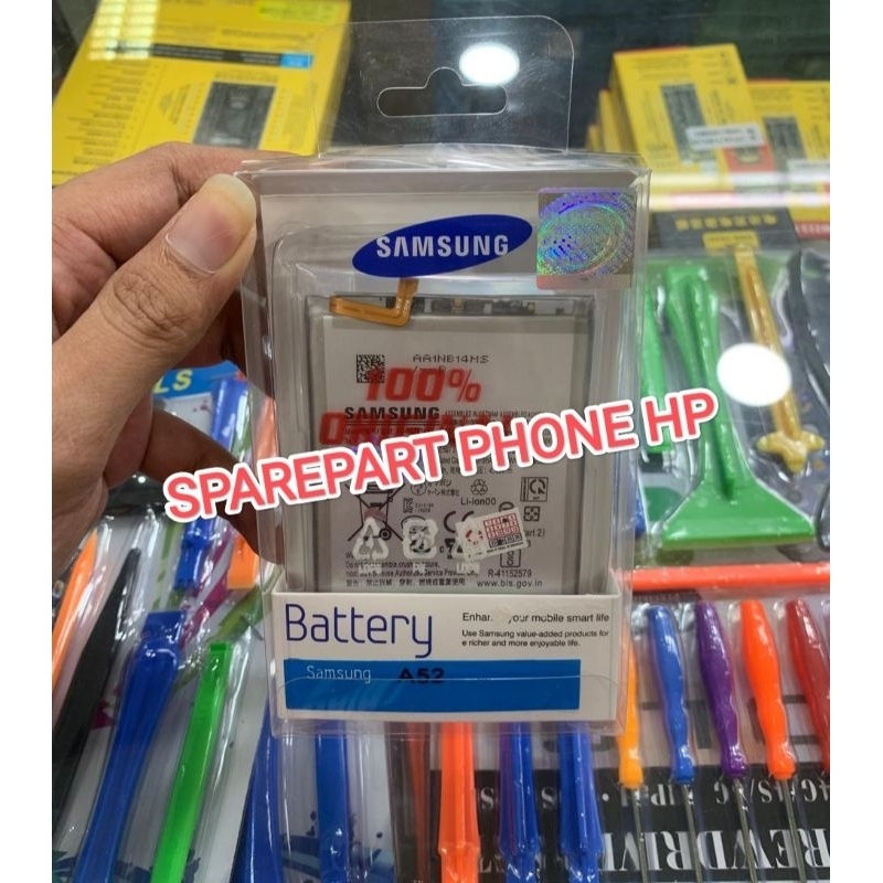 Original Baterai Batrai Batre Baterry SAMSUNG GALAXY A52 A52S A525 A525F | Batere Batre Bateray Batr