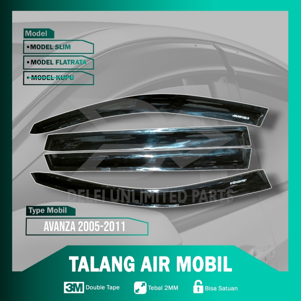 Talang Air Mobil Satuan Toyota Avanza 2005-2011 Model Slim