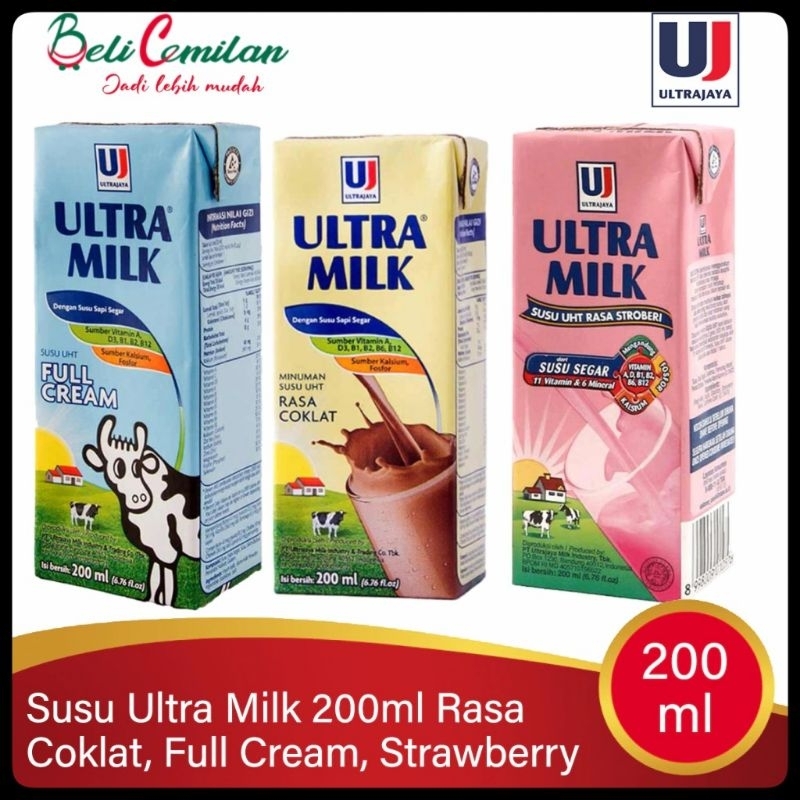 

ULTRA MILK / susu kotak ultra milk 200ml