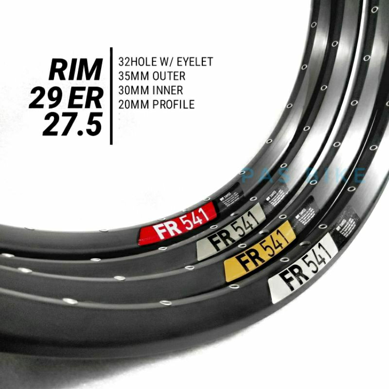 Velg 29 rims 27.5 decal dt swiss rim enduro lebar 3.5cm 32 hole eyelet