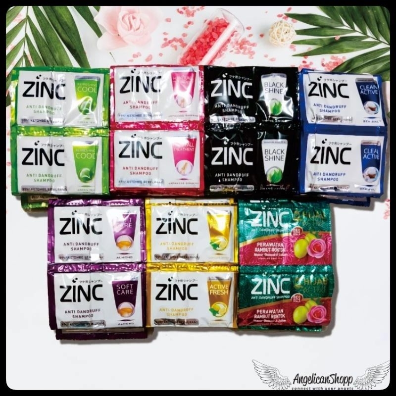 Shampo ZINC sachet / ZINC Shampo 12 sachet / isi 24 Pcs