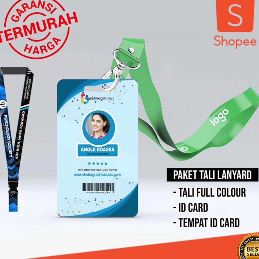 

Terlaris PAKET ID CARD TALI LANYARD CUSTOM