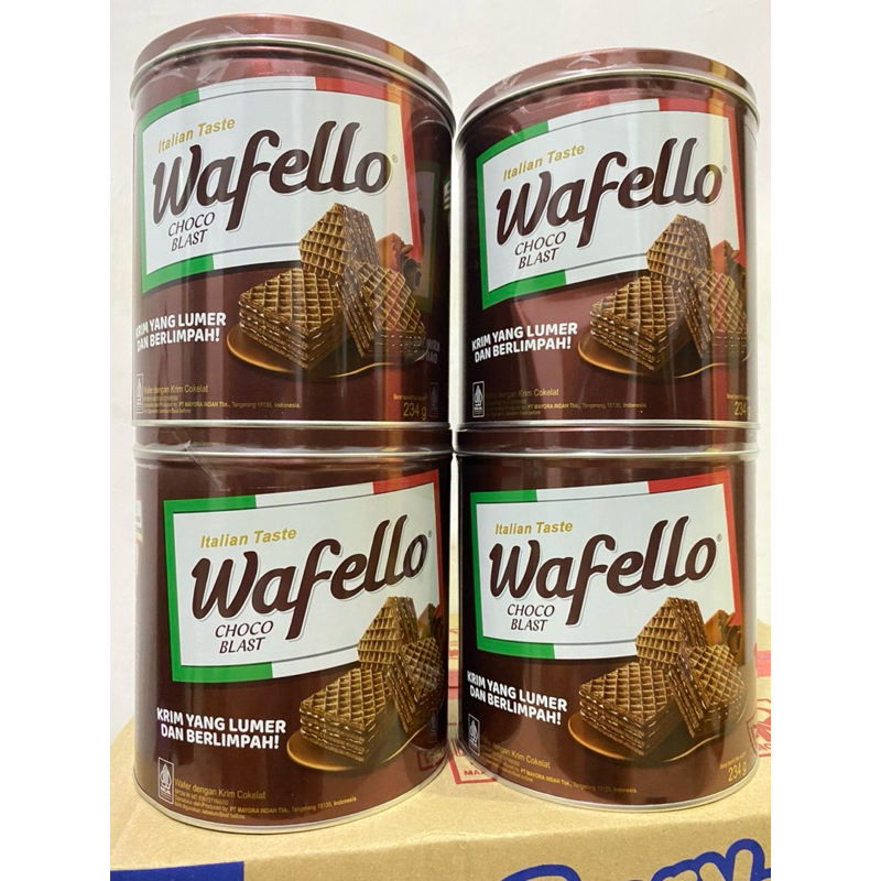 

ROMA WAFELLO ITALIAN TASTES KEMASAN KALENG 234gr/ WAFELLO BUTER CHOCO