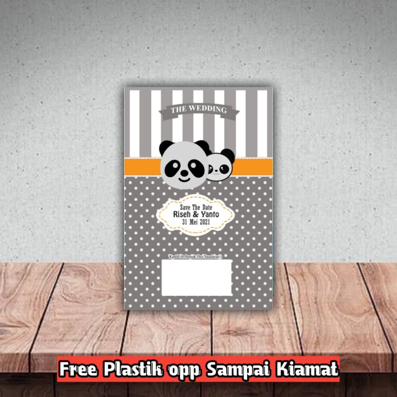 undangan pernikahan panda | undangan pernikahan lucu | undangan pernikahan imut | undangan pernikaha