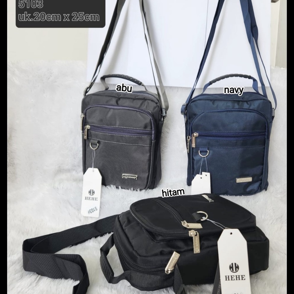 Hot Item Hehe tas selempang pria sling bag import tas kerja cowok anti air