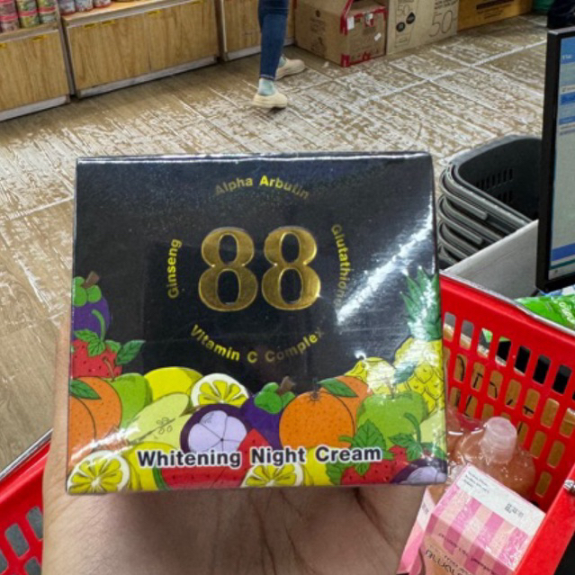 CREAM 88 GINSENG ALPHA ARBUTIN GLUTATHIONE WHITENING NIGHT CREAM 20GR