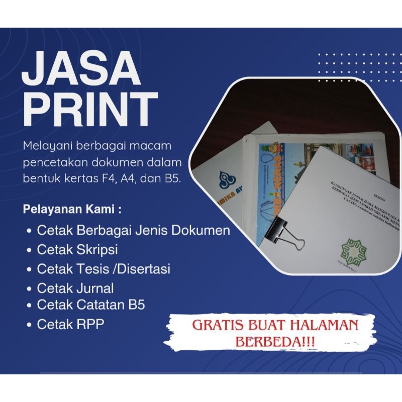

Jasa Print Dokumen A4 F4 dan B5