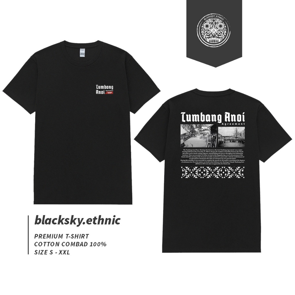 Kaos Dayak Tumbang Anoi / Baju Etnik / Baju kaos dayak / baju kalimantan / Baju Borneo / kaos Borneo