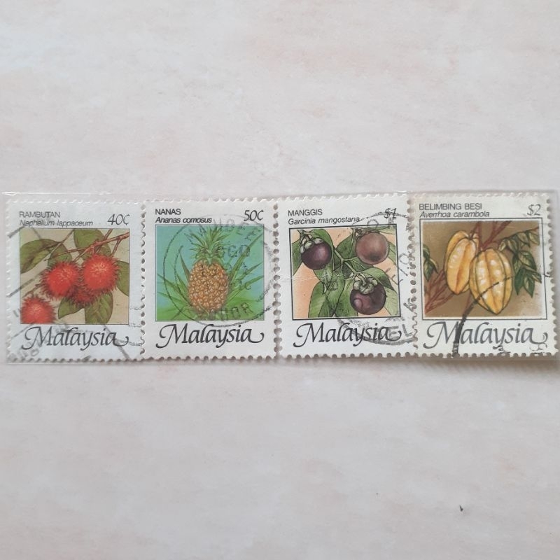 

(A) Perangko Malaysia Tropical Fruits Tahun 1986-2000 set 4pcs