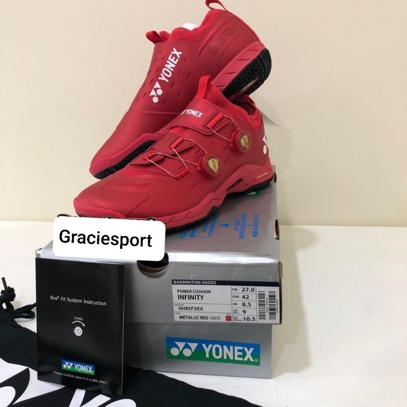 Sepatu Yonex Boa Infinity 2 Metallic Red