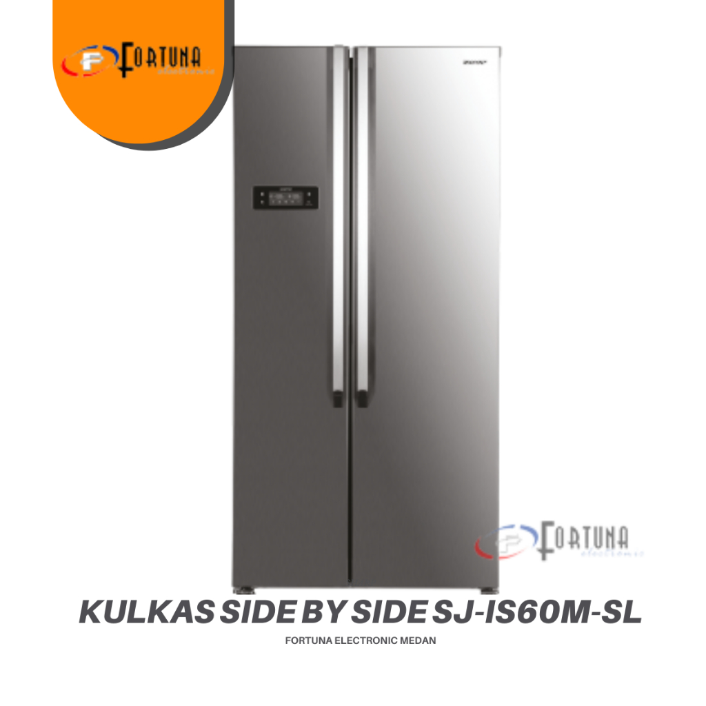 KULKAS SHARP SIDE BY SIDE SJIS60MSL 563l MEDAN