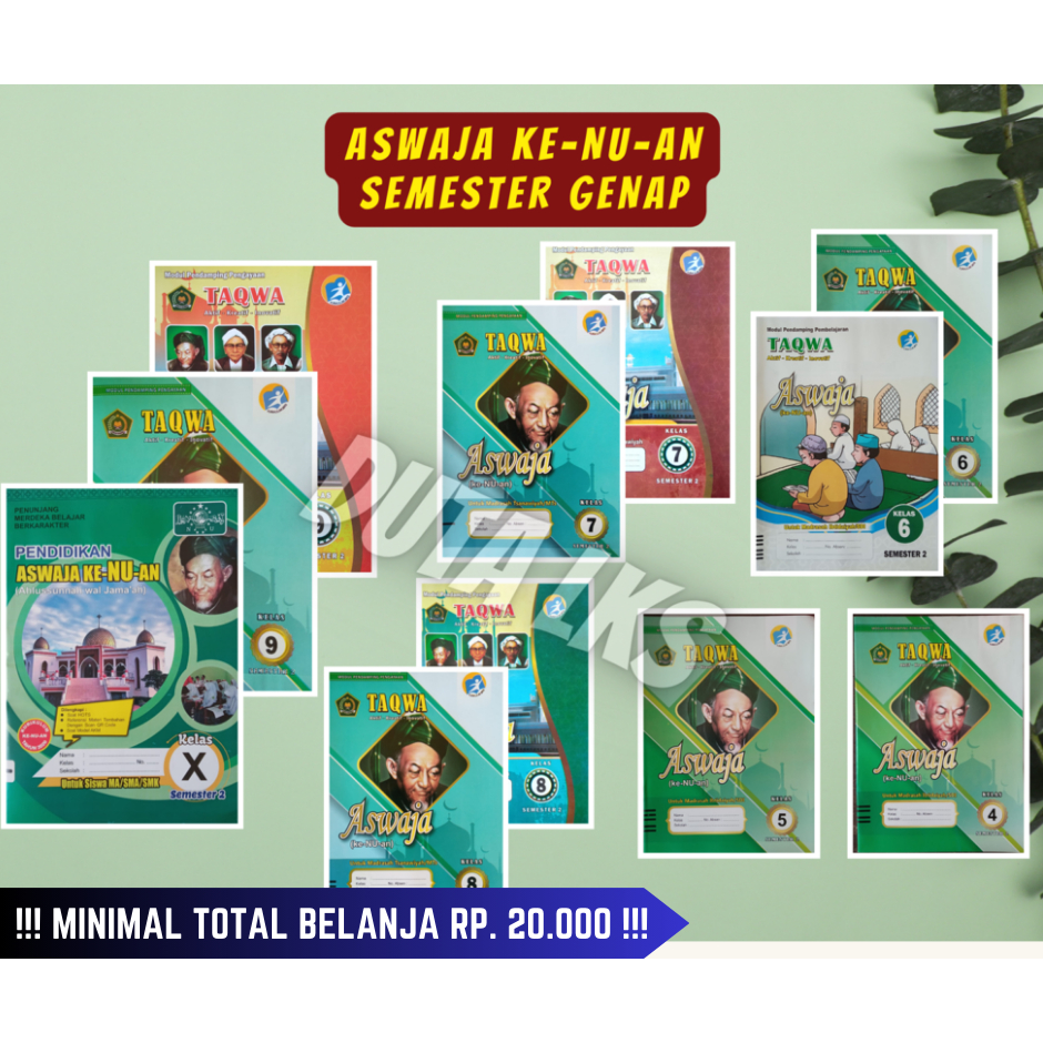 Buku ASWAJA KE-NU-AN SD/SMP/SMA/MI/MTs/MA - Semester Genap