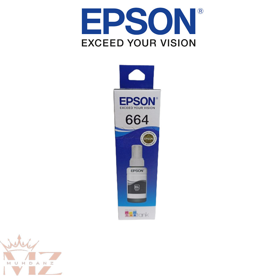 TINTA PRINTER EPSON 664 BLACK L100 L110 L120 L210 L355 T6641 ORIGINAL