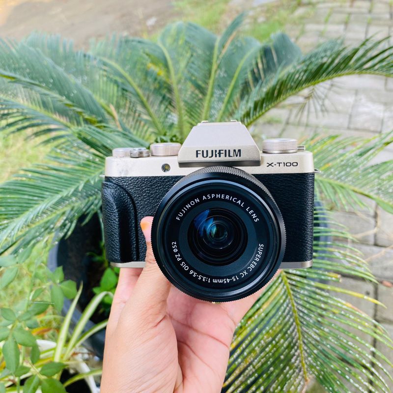 Fujifilm XT100 Kit Body Only Second Kamera Mirrorless Normal Mulus Siap Pakai