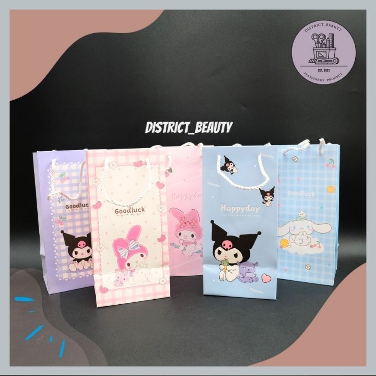 

PAPERBAG BOTOL SANRIO TAS KADO GOODIE BAG PAPER BAG TAS SOUVENIR BOTOL MOTIF SANRIO LUCU