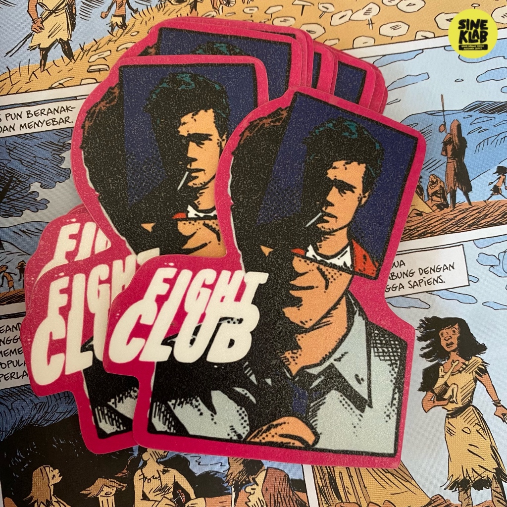 

sineklab - Sticker film FIGHT CLUB - Edisi Sticker Film / Movie / Cinema / Series / Sticker Laptop