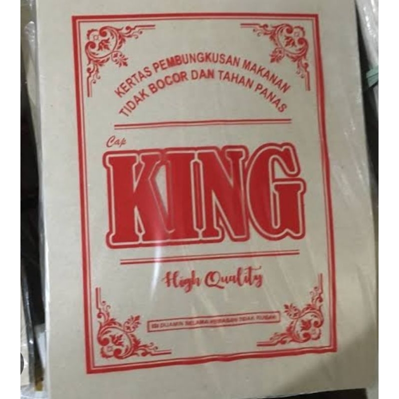 

KERTAS PEMBUNGKUS MAKANAN/KERTAS BUNGKUS/KERTAS MINYAK BESAR (1 PACK)