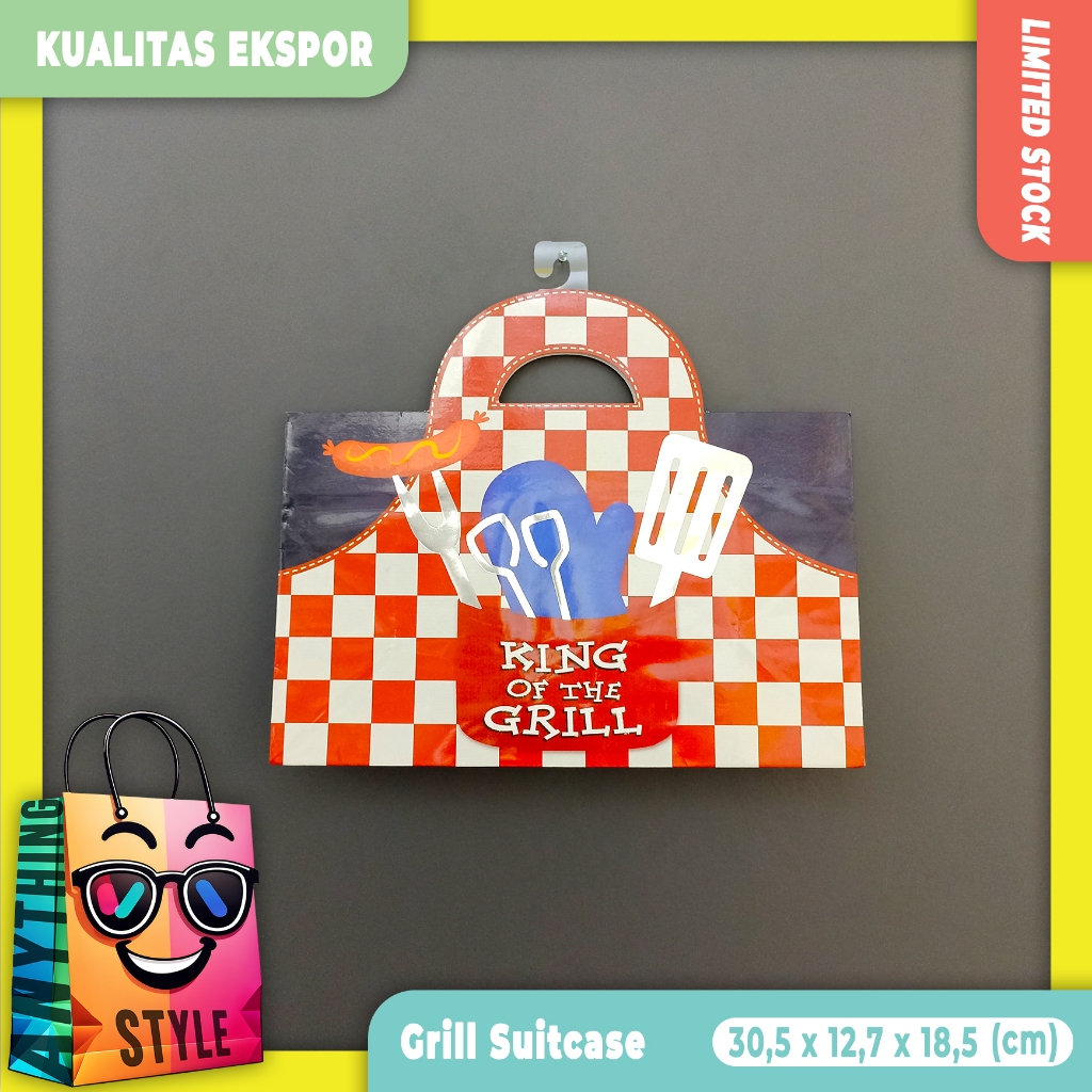 

[ Isi 1 ] Paper Bag / Tas Kertas Bentuk Koper Motif Lucu dan Glitter Kualitas Ekspor untuk Pesta Ulang tahun | Souvenir | Kado