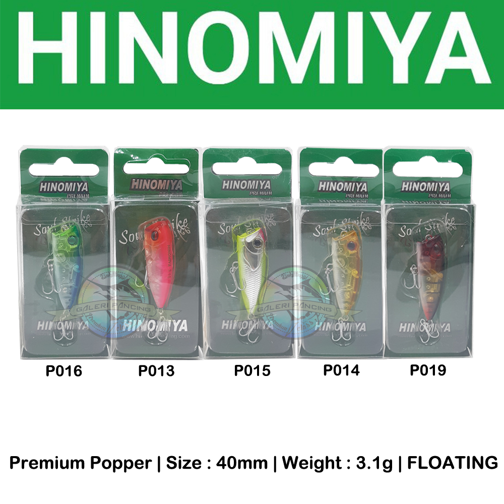 Umpan Pancing Mini Popper Hinomiya Premium Popper 40mm 3.1gr