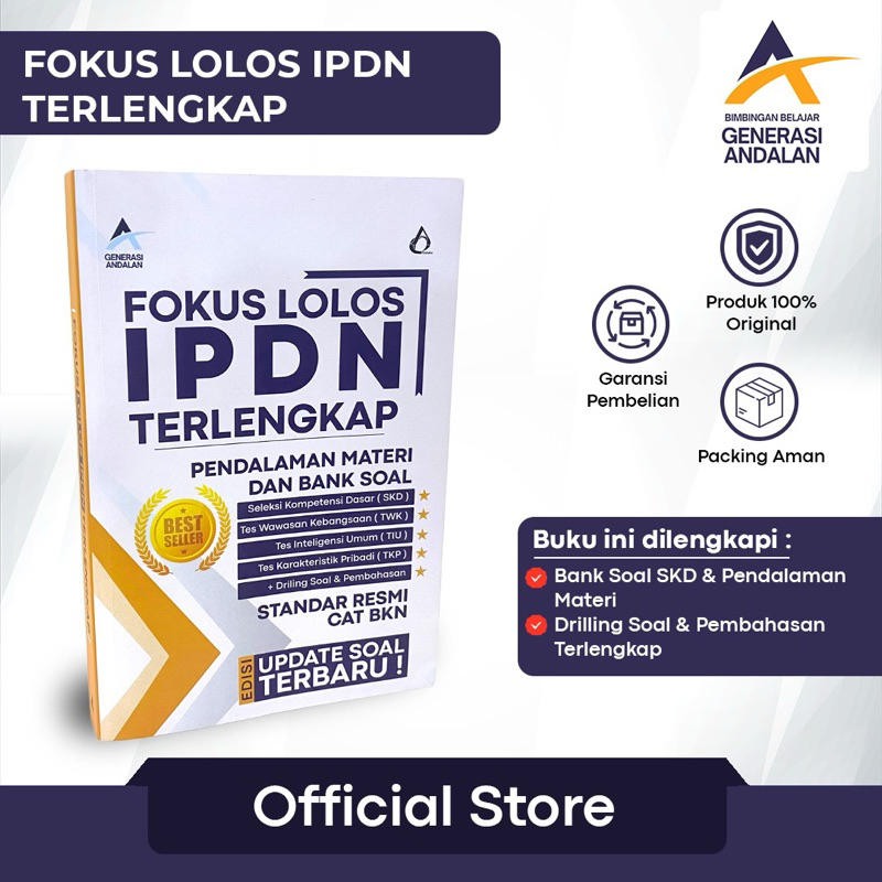 Fokus Lolos IPDN Buku Generasi andalan Buku Latihan Soal IPDN 2025 Paket Buku Tes Masuk IPDN Kumpula