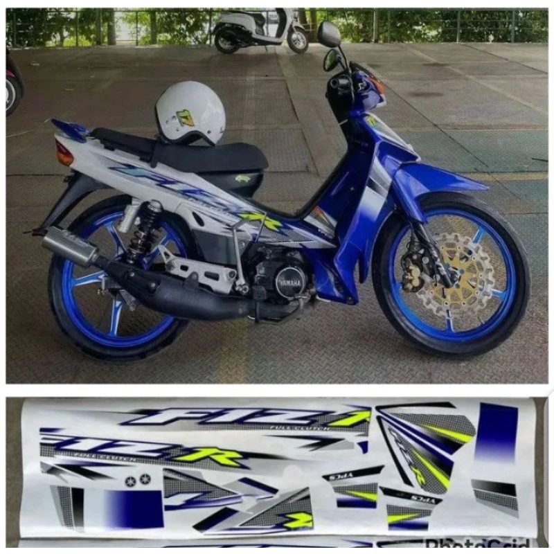 STRIPING VARIASI FIZR BIRU 2004 FIZ R CUSTOM YAMAHA
