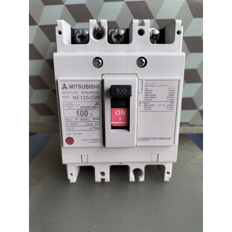 MCCB BREAKER MITSUBISHI  80A100A 125AMPERE