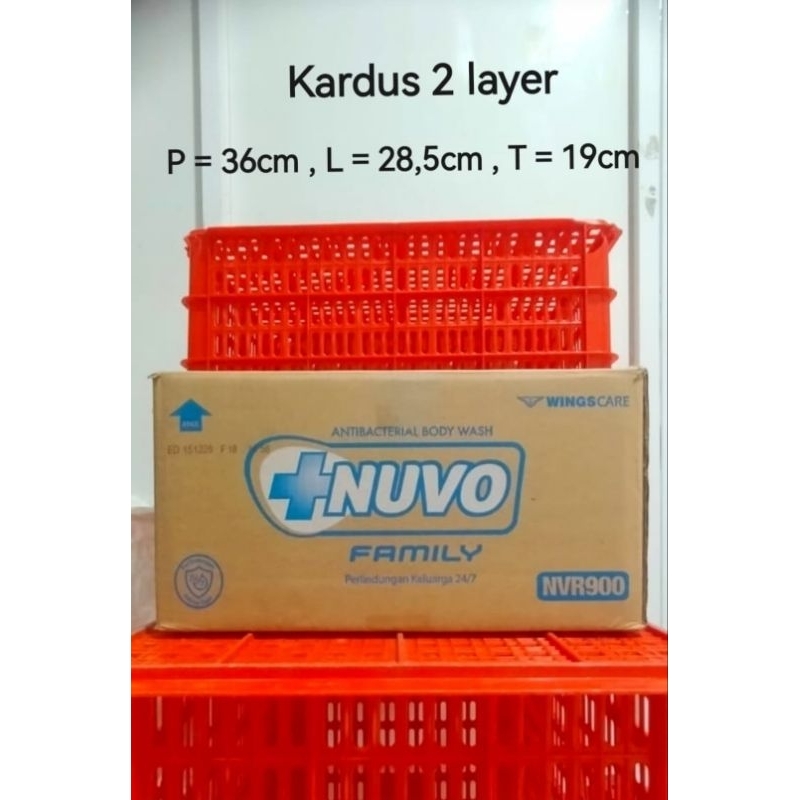 

KARDUS BEKAS NUVO FAMILY Ukuran 36cm X 28,5cm X 19cm