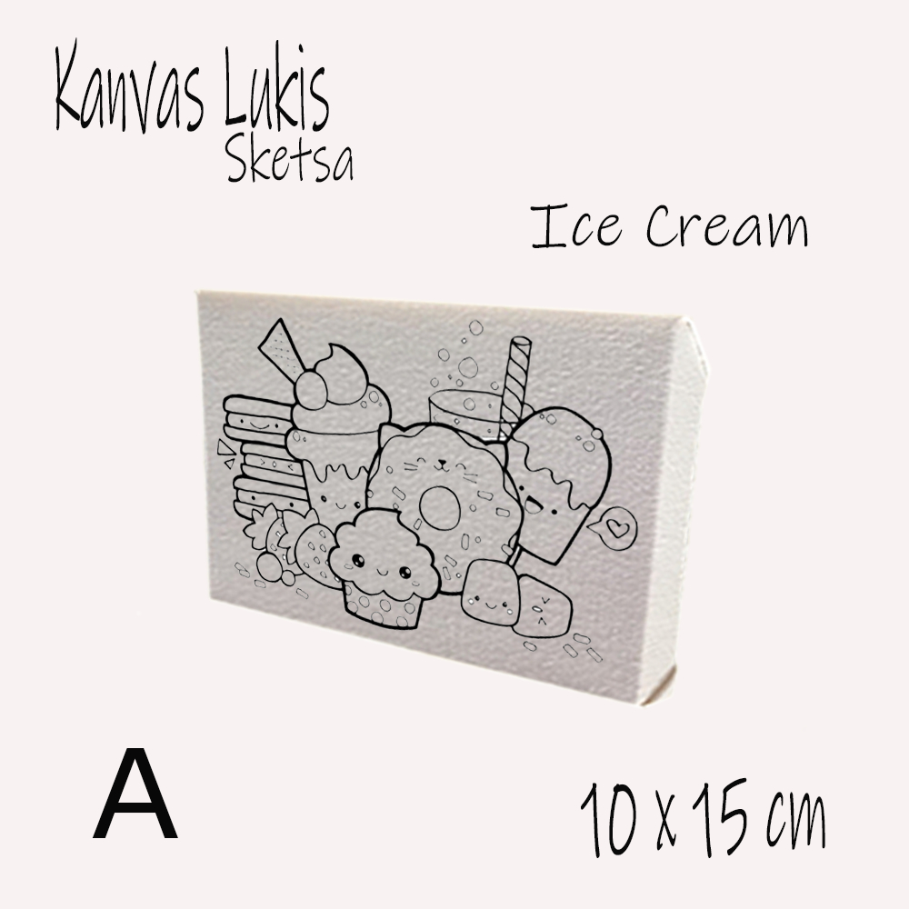

Kanvas Lukis Sketsa 10x15 Siap Pakai