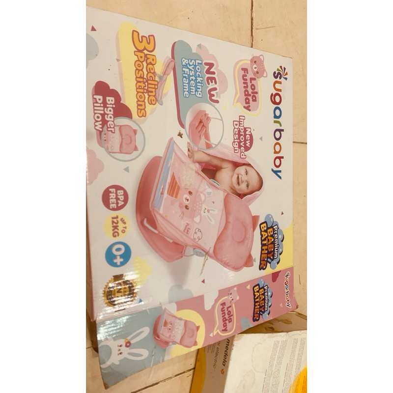sugarbaby baby bather, kursi mandi bayi preloved bekas
