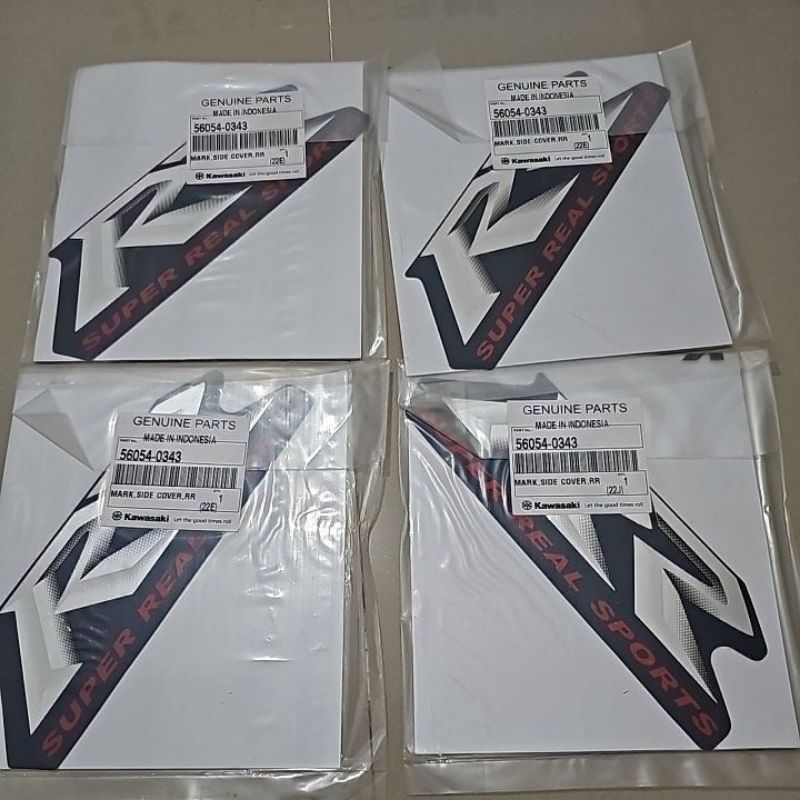 Stiker sticker buntut cover side RR Biru Navy Kawasaki Ninja RR OLD