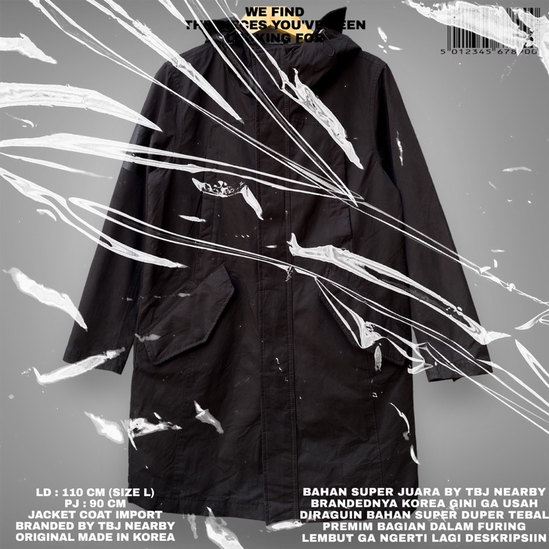 TBJ NEARBY ORIGINAL/JAKET WANITA IMPORT/BLACK JACKET/KOREAN JACKET/LONG JACKET/JAKET IMPORT/PREMIUM 