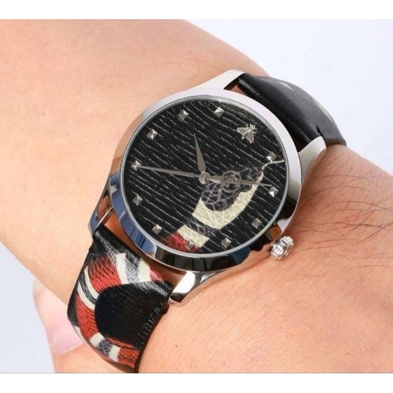 G*cci G-Timeless Snake Watch Black