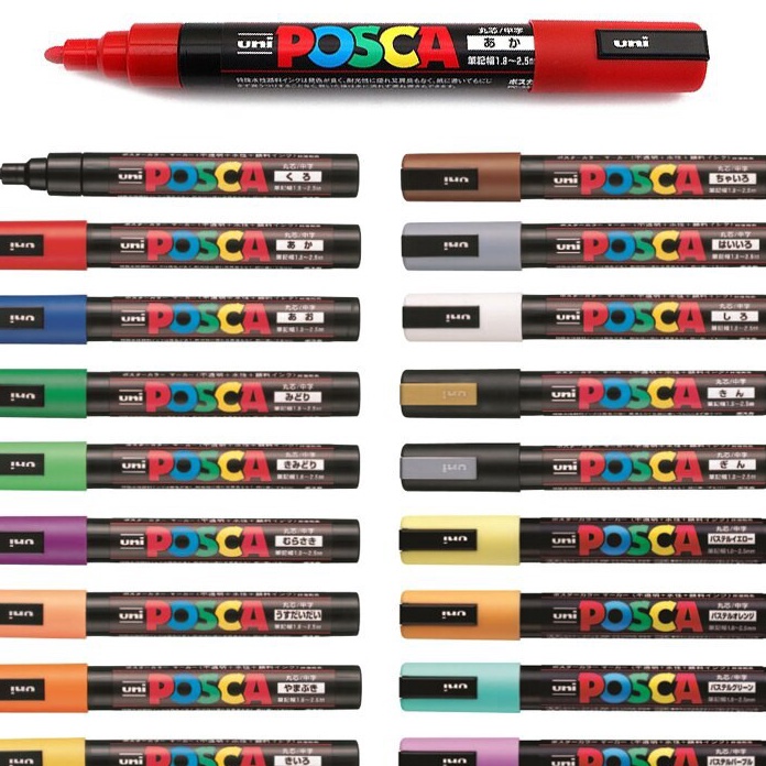 

V44859 Uni POSCA PC5M Marker Pen Medium Tip Part 1