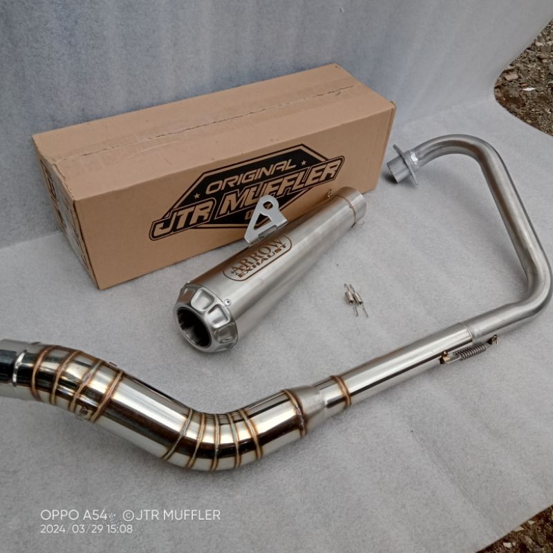 Knalpot Crf 150l Klx 150 Dtracker 150 kolong bawah knalpot Arrow pro race