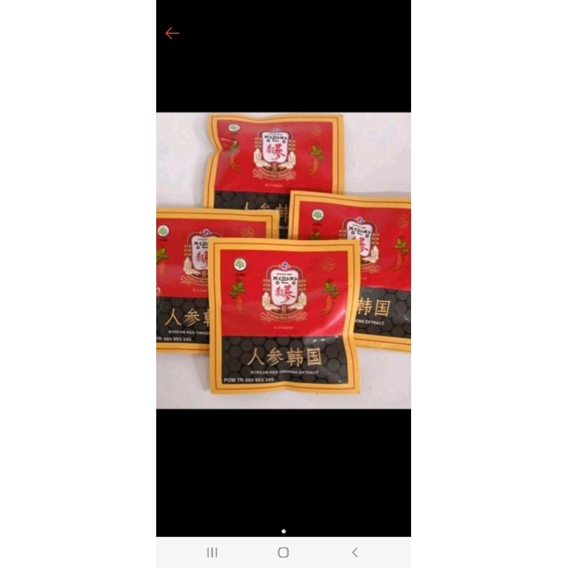 

ginseng korea kapsul ecer per saset untuk pegal linu ASLI
