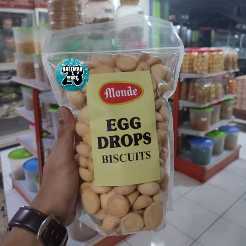 

Monde Egg Drop Monde Snack ORI Kiloan 500 Gram