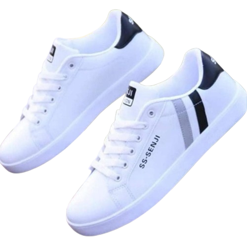 sepatu pria sneakers keren terabru casual ss senji | sepatu sneakers pria putih kekinian terbaru mur