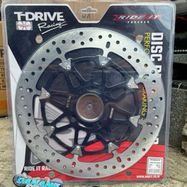 Piringan Cakram Depan Disc Ride It T-DRIVE + Breket 300mm PNP FIZ R JUPITER Z VEGA LAMA VEGA R LAMA 