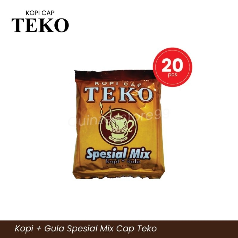 

kopi cap teko plus gula isi 20sachet