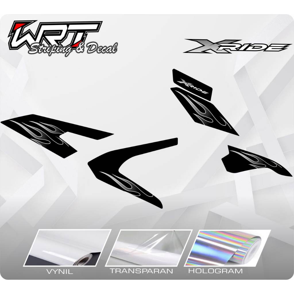 Striping XRIDE 125-Stiker Decal XRIDE New 125 Api